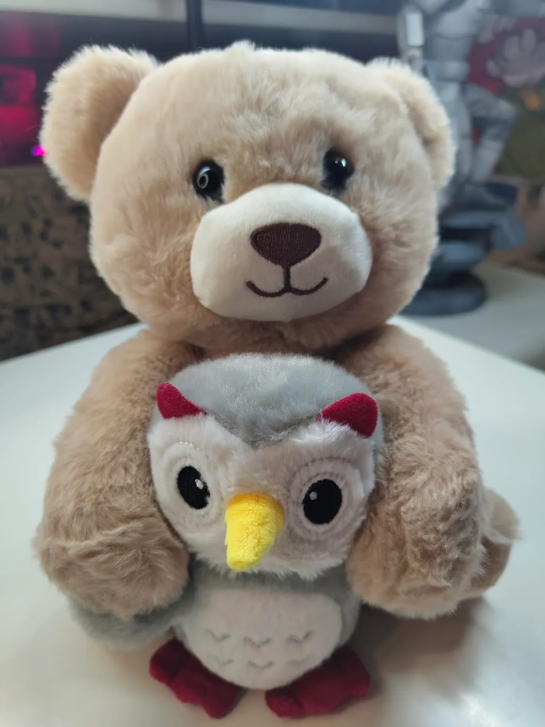 eJog Pup orso peluche musicale con gufo registra e ripeti