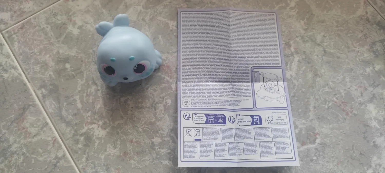 Animagic Let's Glo Seal Rosa foca interattiva luminosa