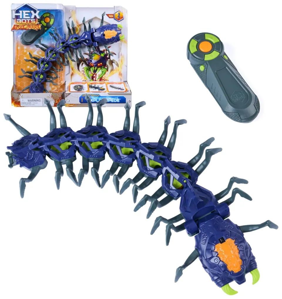 Hex Bots Explodapede Millepiedi Radiocomandato Occhi Luminosi