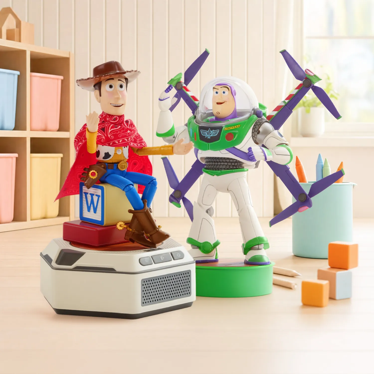 Robosen Mini Toy Story 5 robot Buzz Woody set interattivo