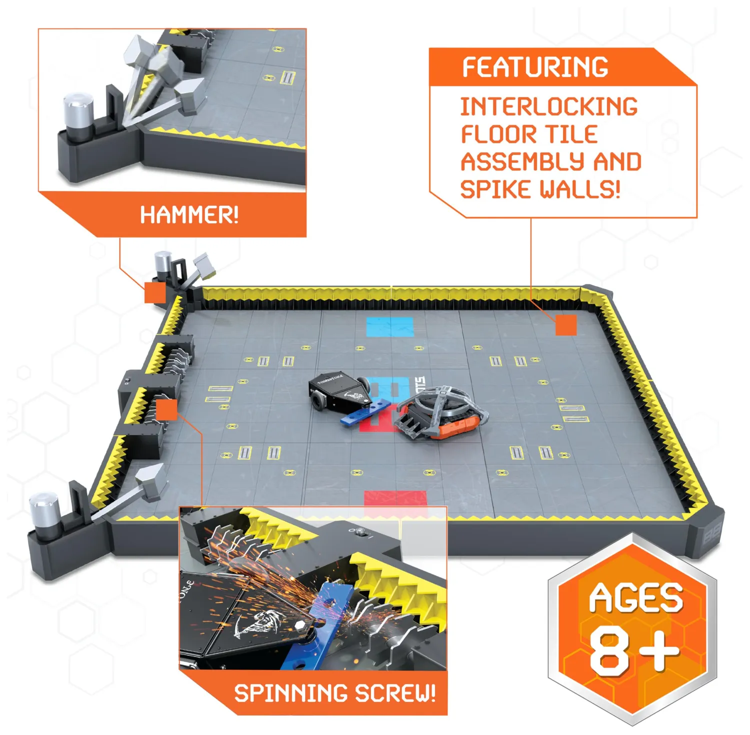 Hex Bots BattleBots Arena Max robot telecomandati 30 pezzi