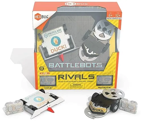 Hex Bots BattleBots Rivals 5.0 robot telecomandato Rotator e Duck 8+