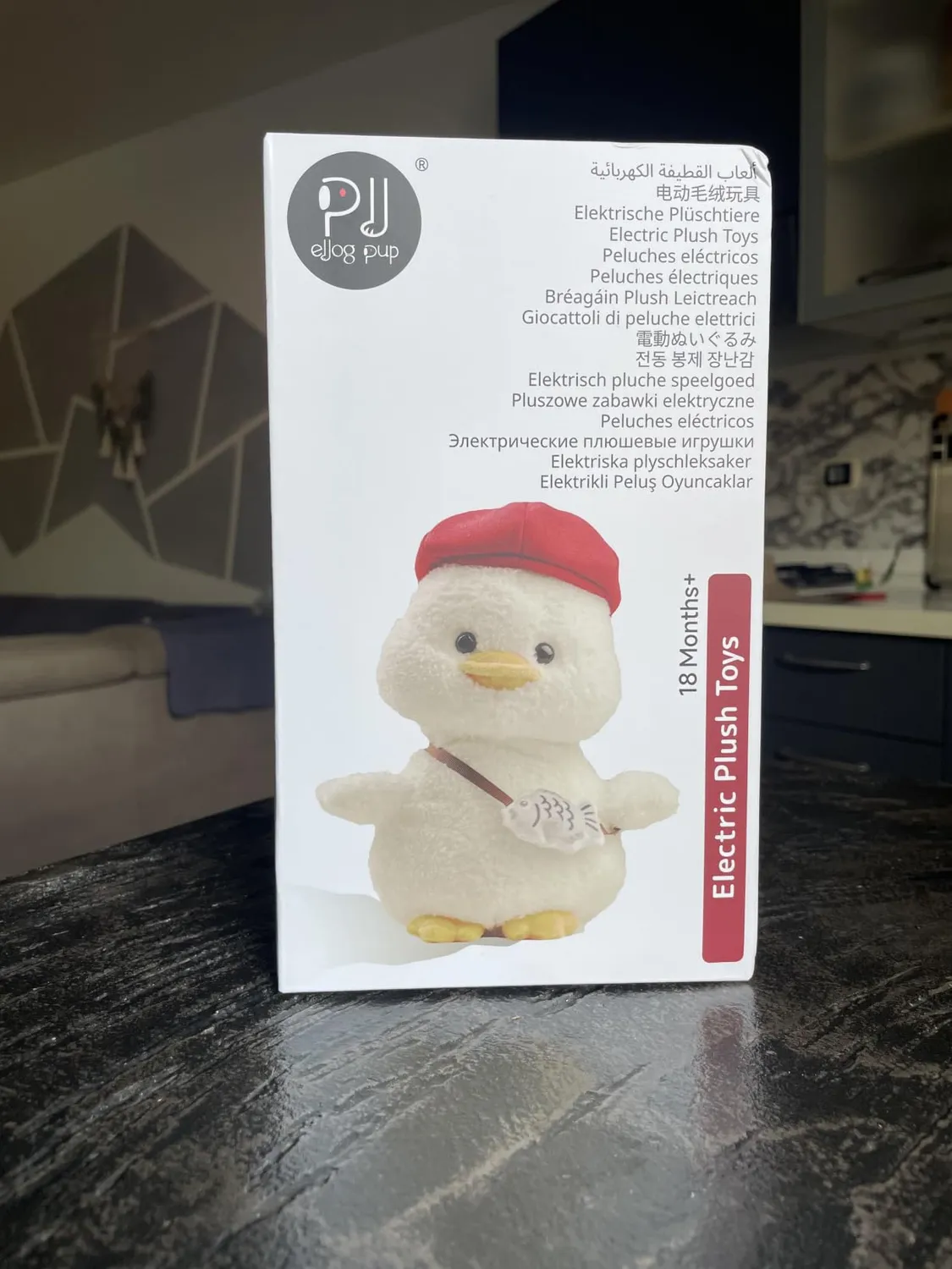eJog Pup Anatra Peluche Interattivo con Musica e Voce