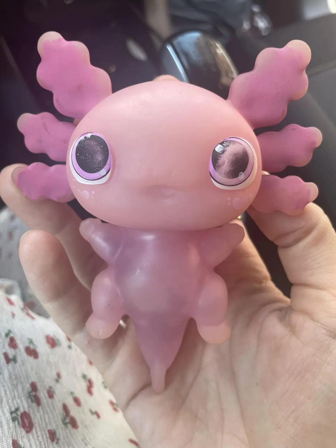 Animagic Let's Glo Axolotl animale elettronico rosa luminoso