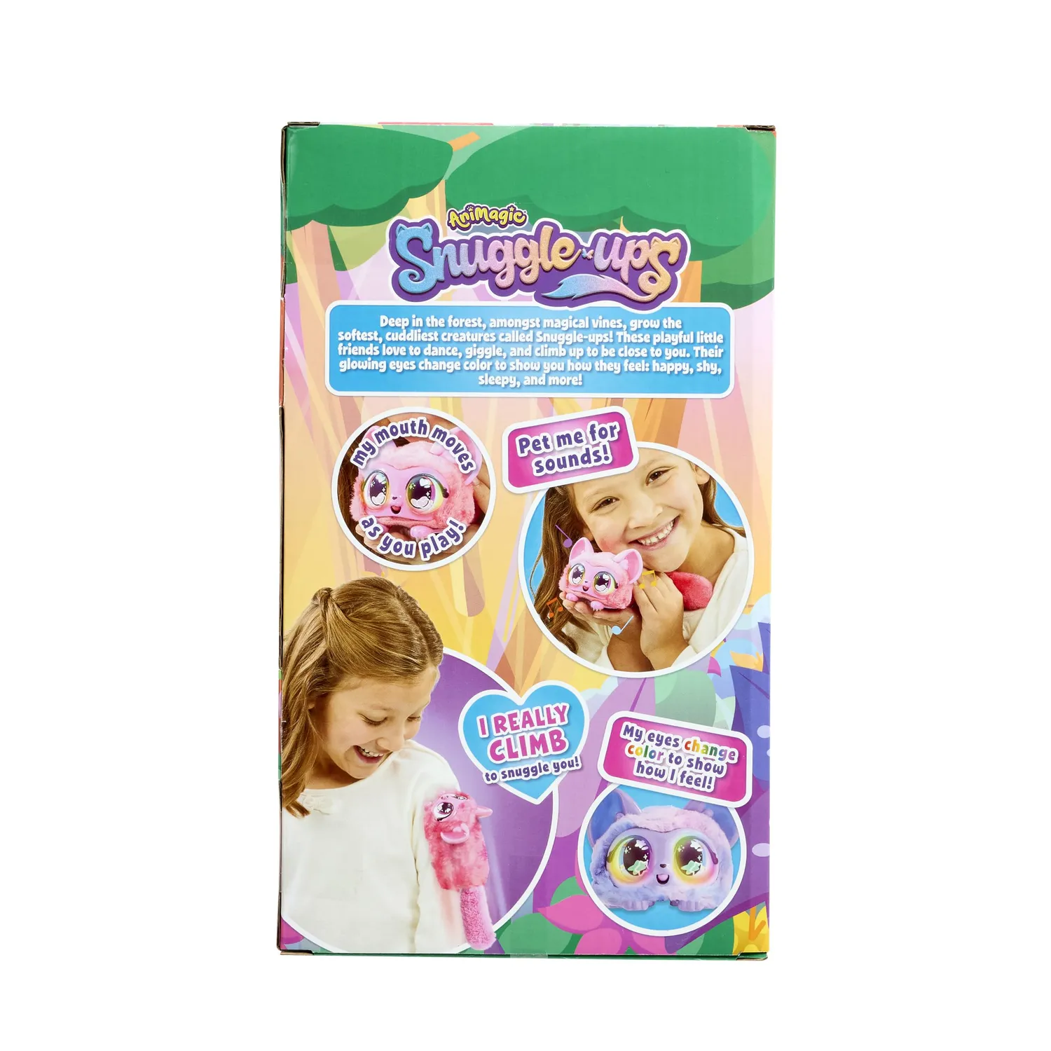 Animagic Snuggle-ups Rosa Peluche Interattivo che Canta