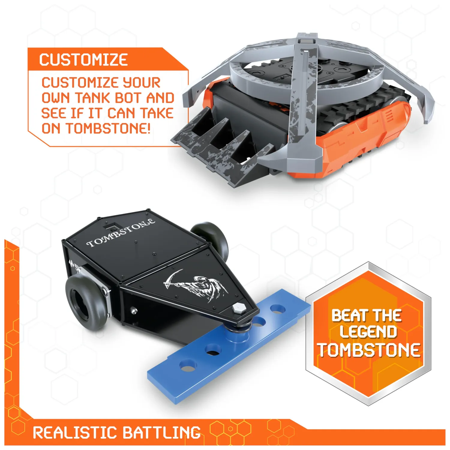Hex Bots BattleBots Arena Max robot telecomandati 30 pezzi