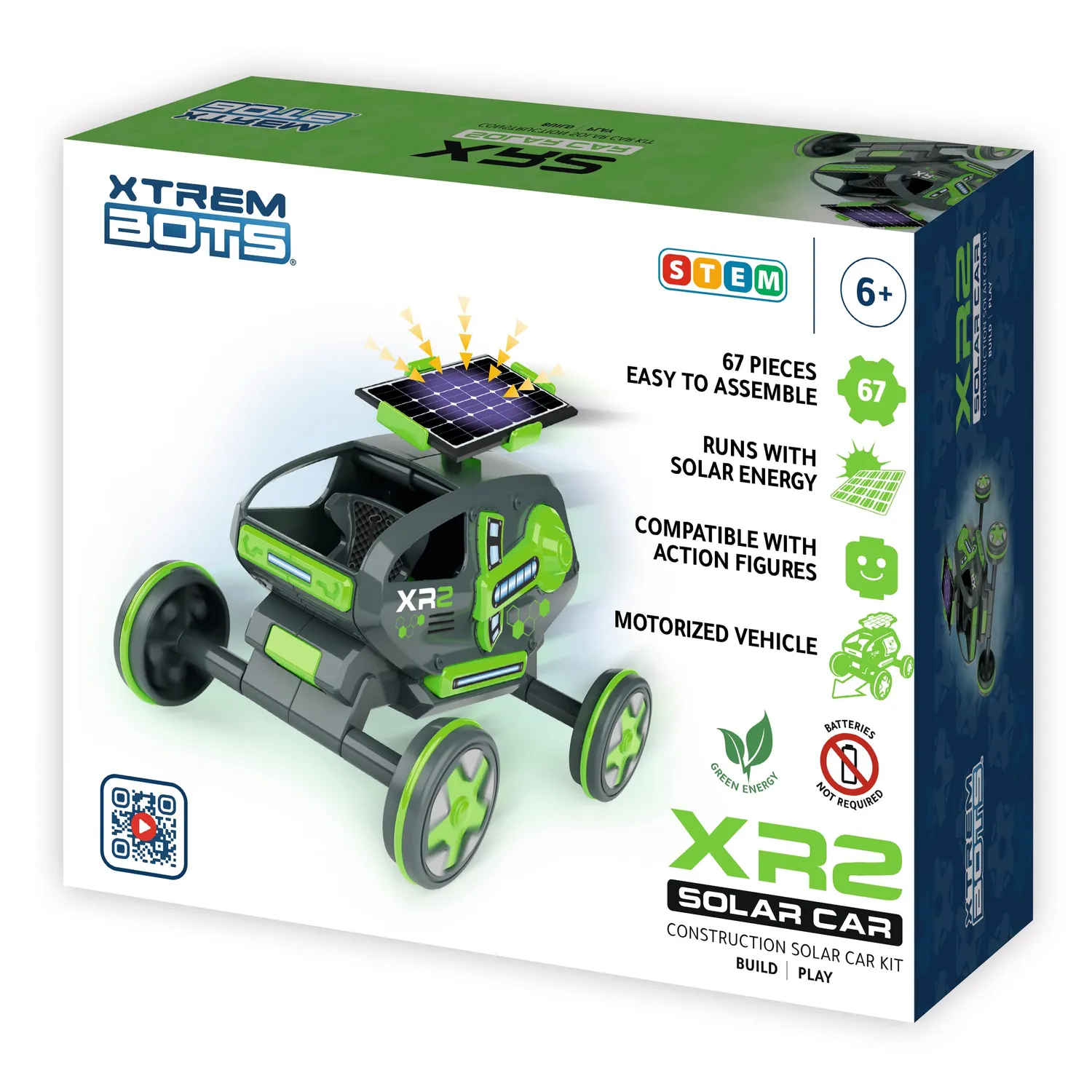 Xtrem Bots Solar Car kit robot solare 60 pezzi 6 anni