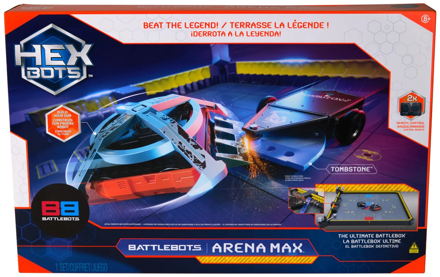 Hex Bots BattleBots Arena Max robot telecomandati 30 pezzi