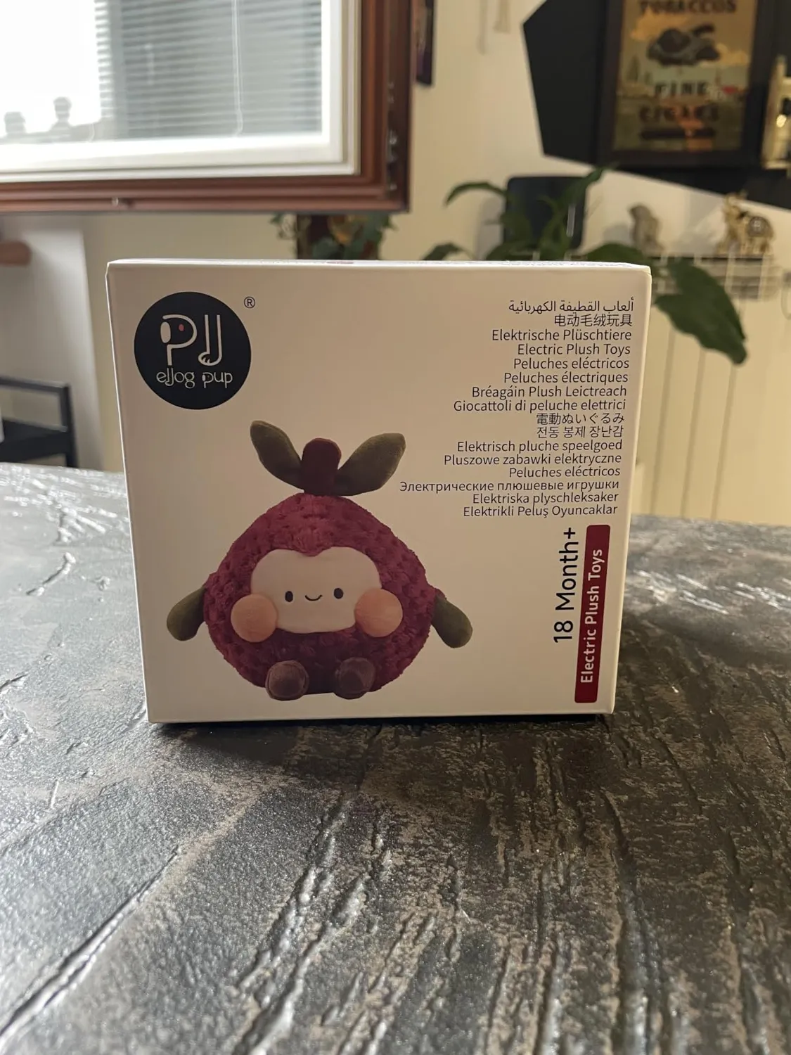 eJog Pup Litchi peluche interattivo salta e registra 3xAA