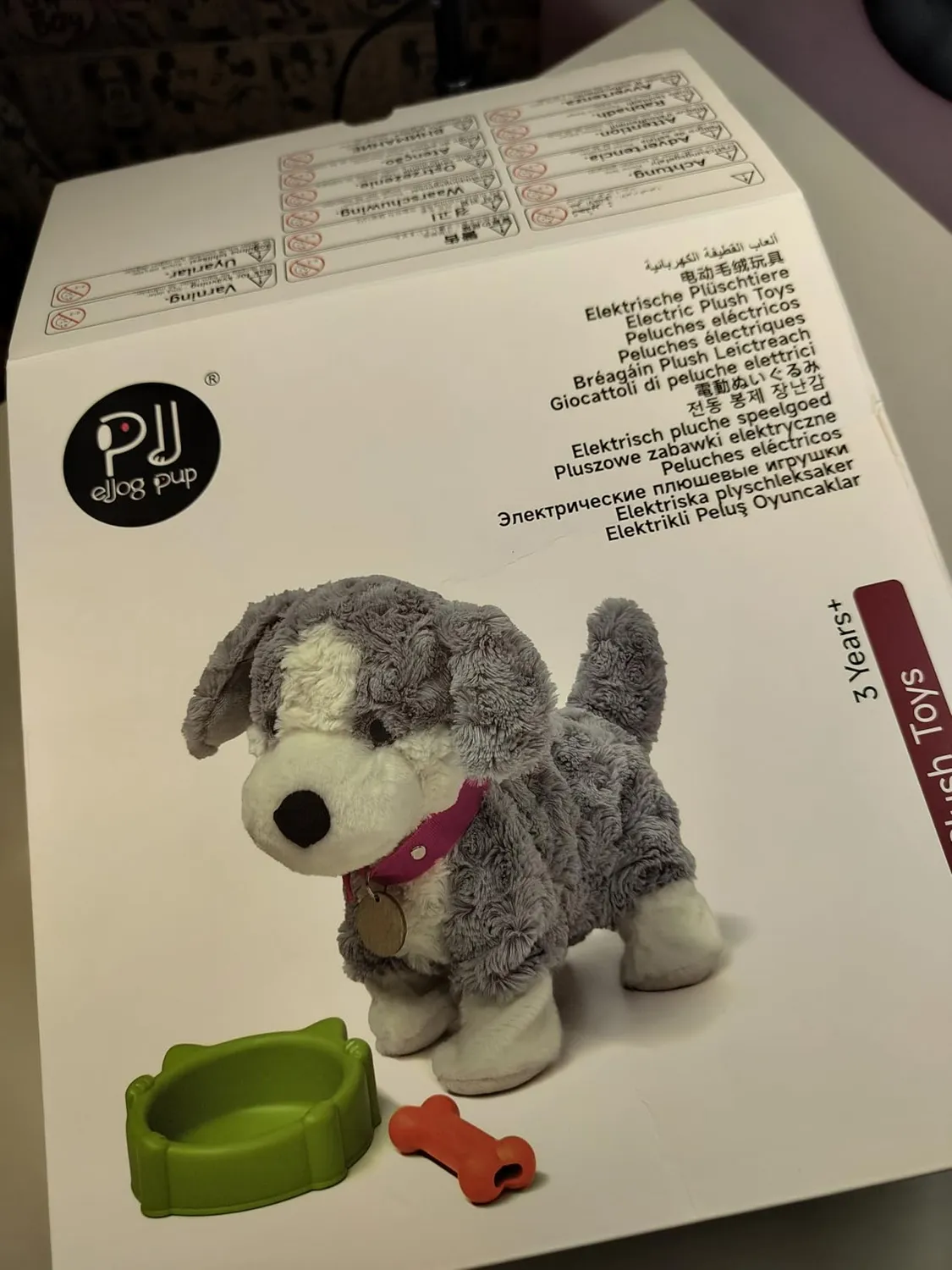 eJog Pup cane peluche interattivo vocale che cammina 3+ anni