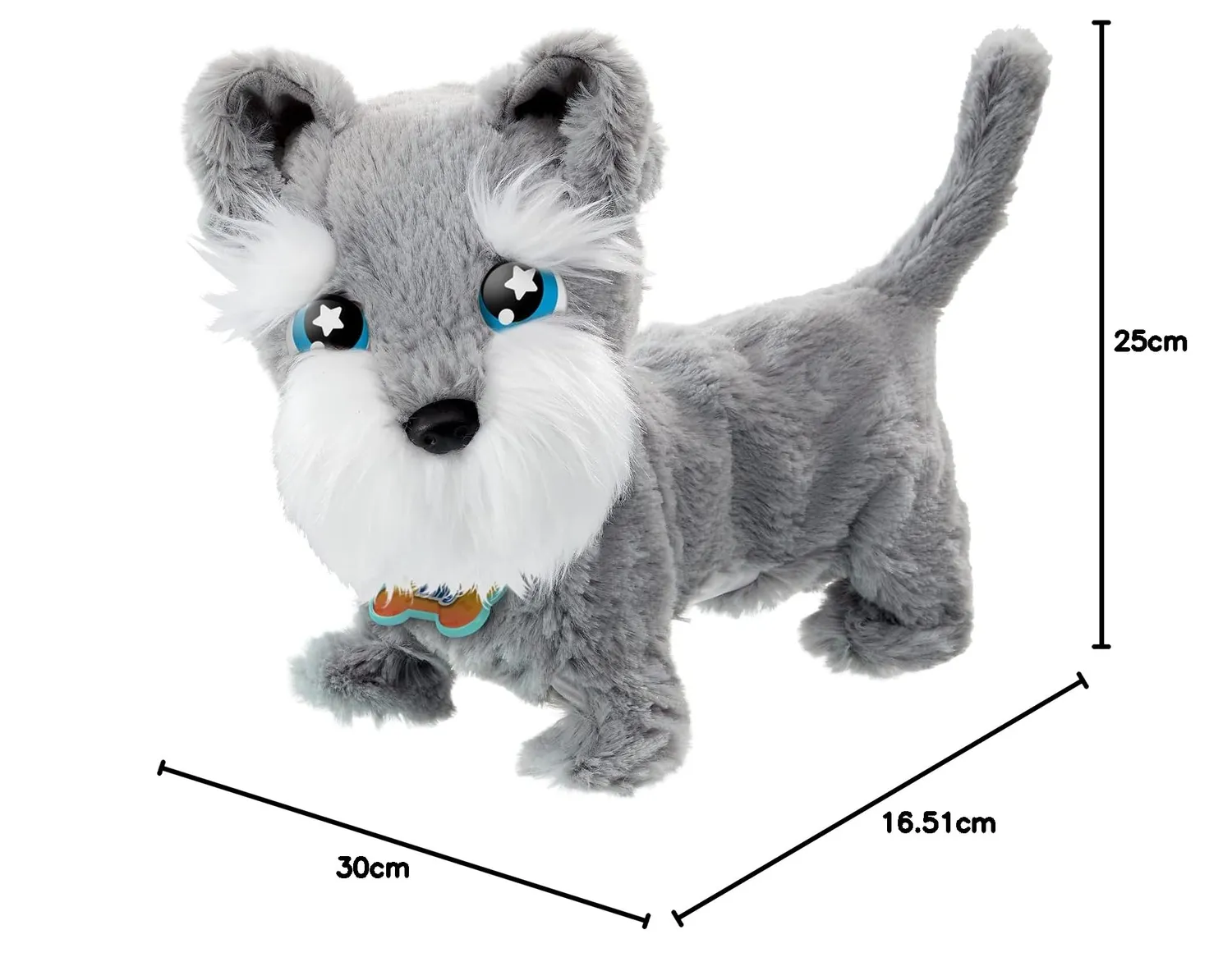 Animagic Tilly Terrier peluche cane interattivo che abbaia