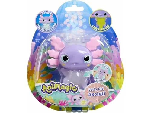 Animagic Lets Glo Axolotl peluche luminoso elastico assortito