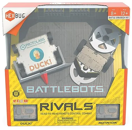 Hex Bots BattleBots Rivals 5.0 robot telecomandato Rotator e Duck 8+