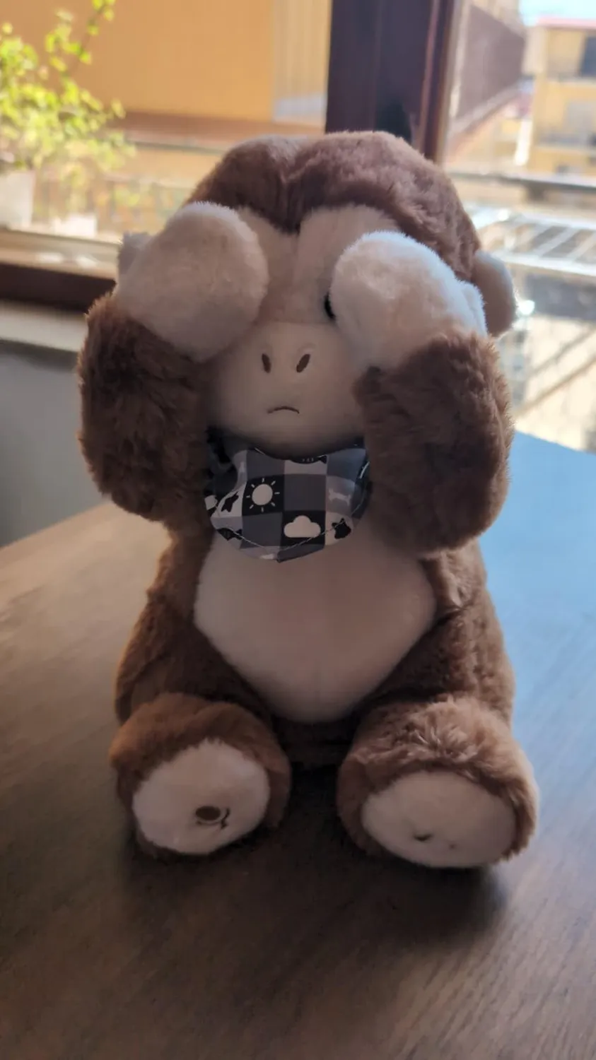 eJog Pup Scimmia peluche interattivo musicale con voce