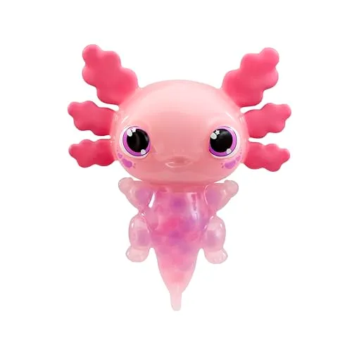 Animagic Let's Glo Axolotl rosa animale luminoso sensoriale acqua