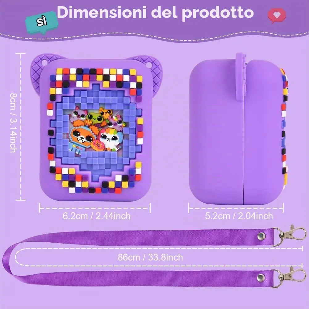 Bitzee Cover Custodia Protettiva in Silicone con Cordino