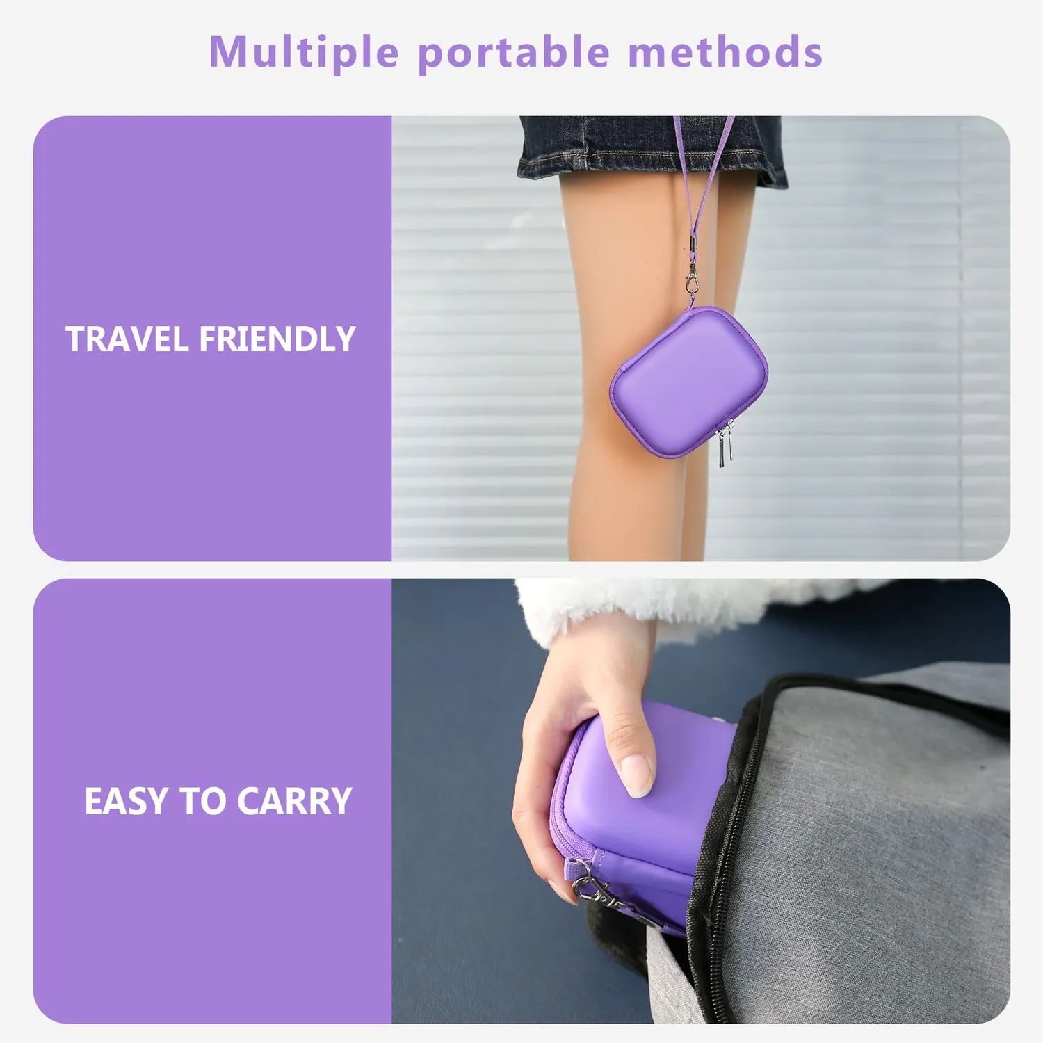 Bitzee Disney custodia da trasporto violetta antiurto