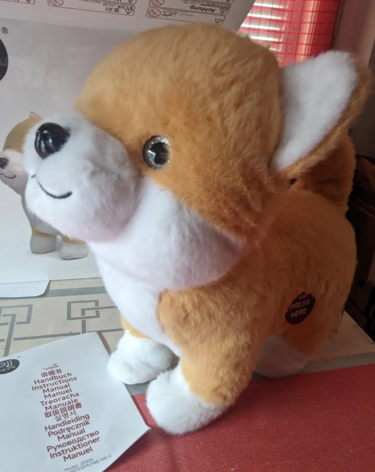 eJog Pup Cane peluche interattivo che abbaia e balla