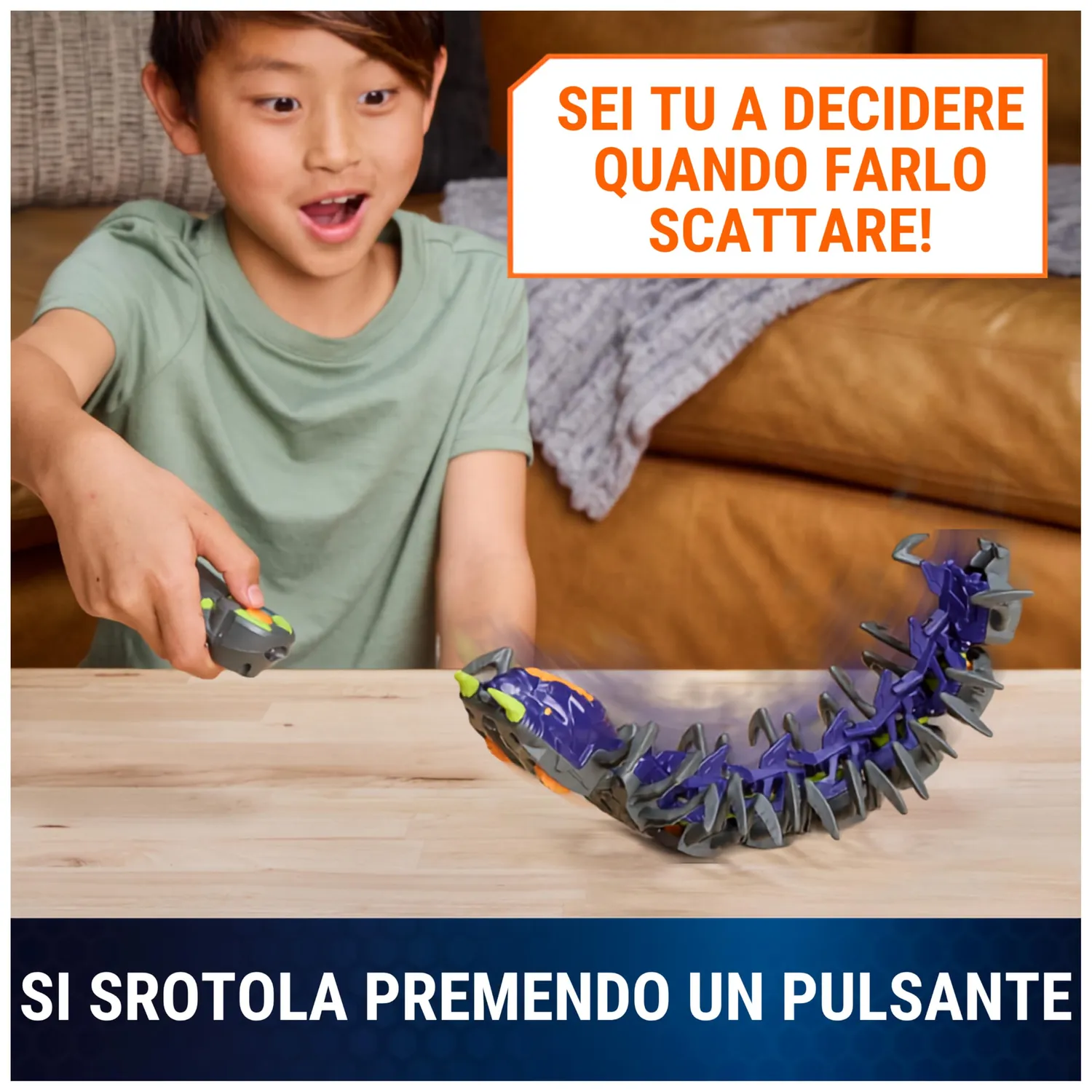 Hex Bots Explodapede Millepiedi Radiocomandato Occhi Luminosi