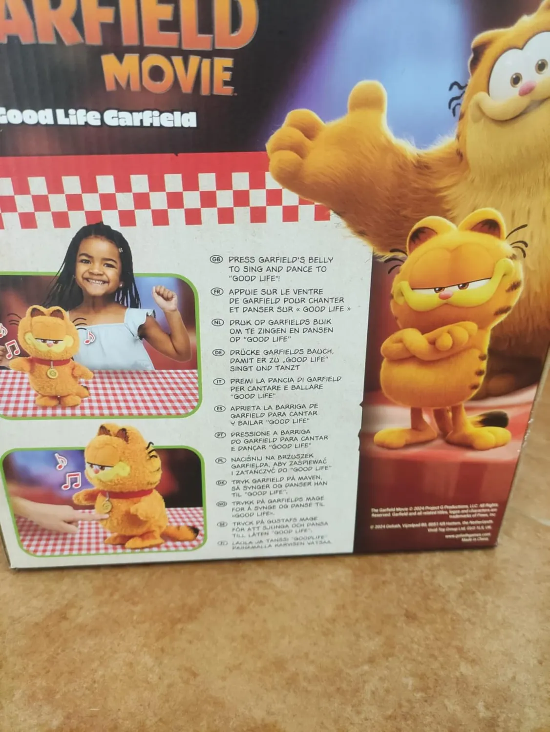 Animagic Baby Garfield peluche interattivo arancione
