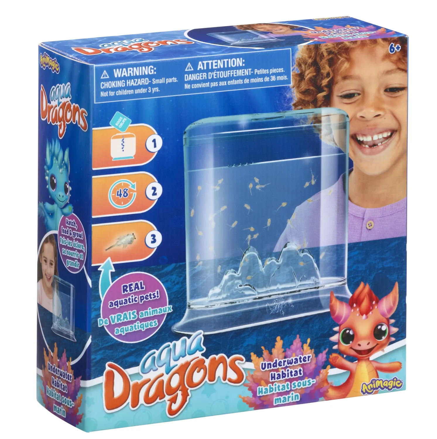 Animagic Aqua Dragons Hatch'n'Grow kit acquario fai da te 6 anni