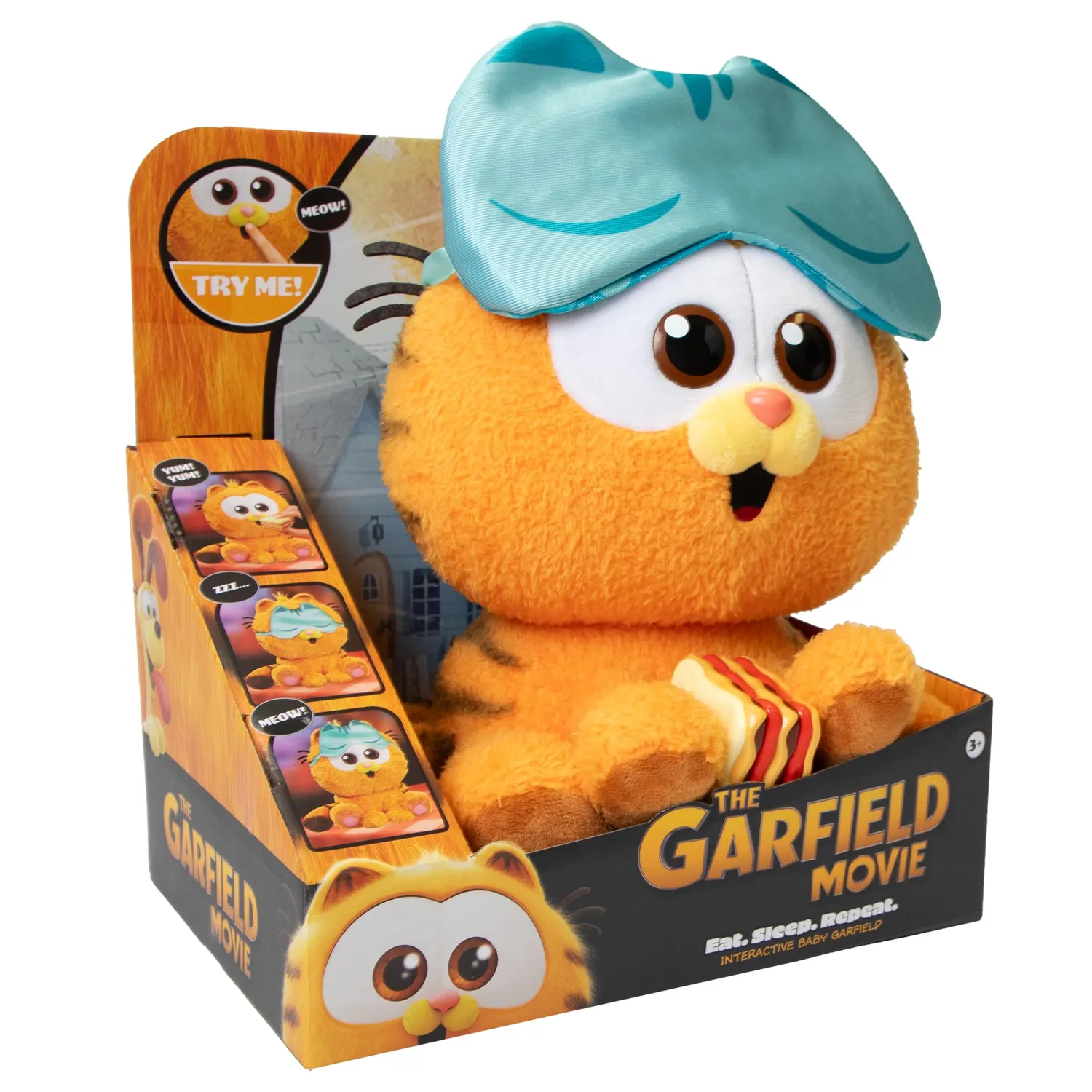 Animagic Baby Garfield peluche interattivo arancione