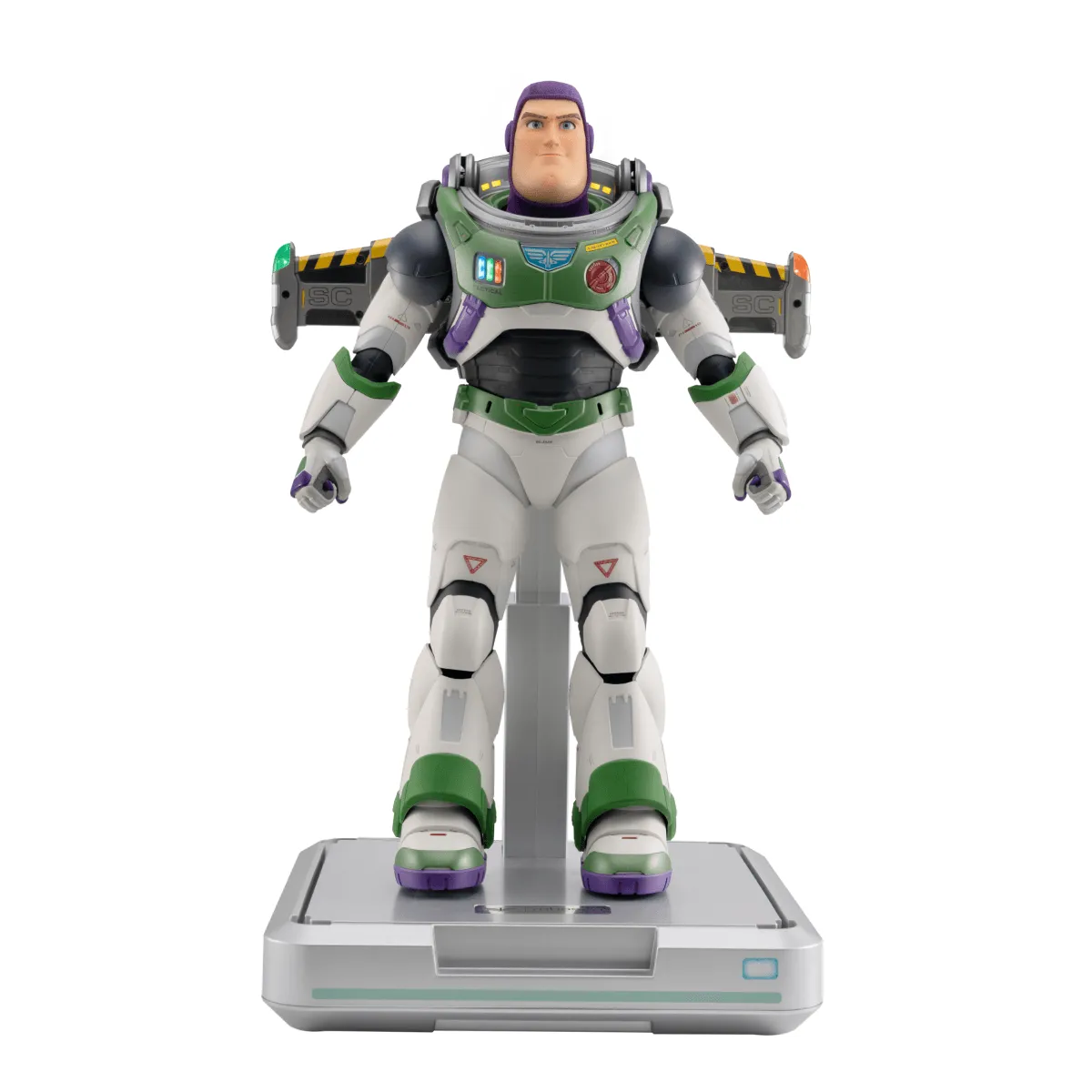 Robosen Space Ranger Alpha Buzz Lightyear robot con jetpack LED