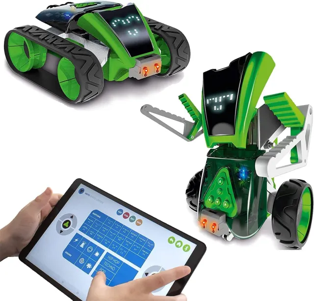 Xtrem Bots Mazzy Robot Programmabile da Costruire 100 Pezzi 2 in 1