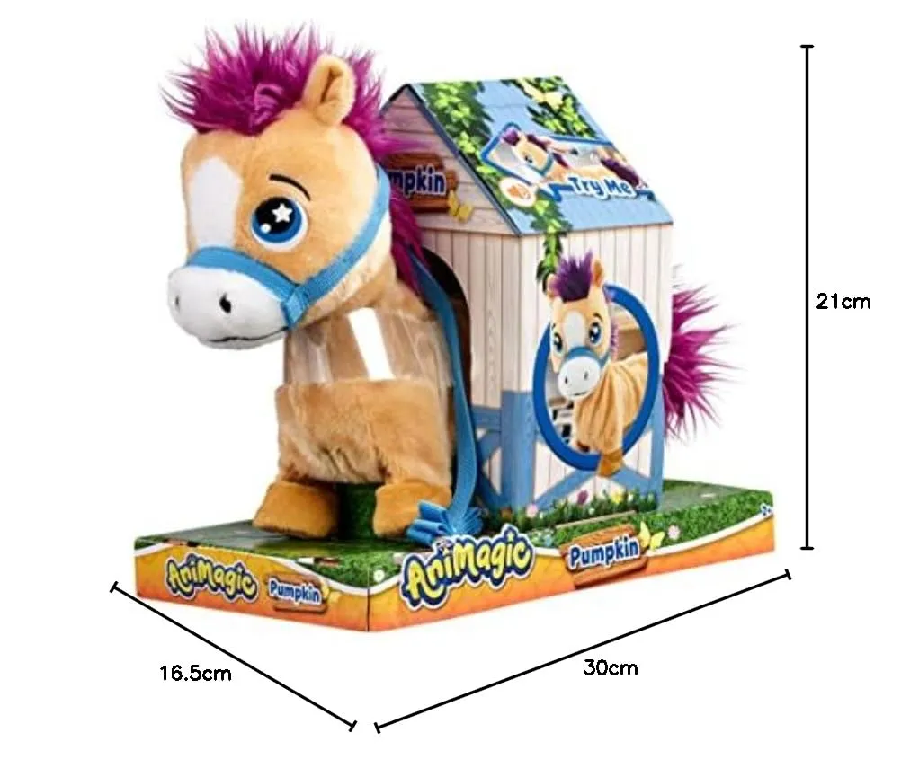 Animagic Pumpkin pony interattivo Shetland che cammina 4+