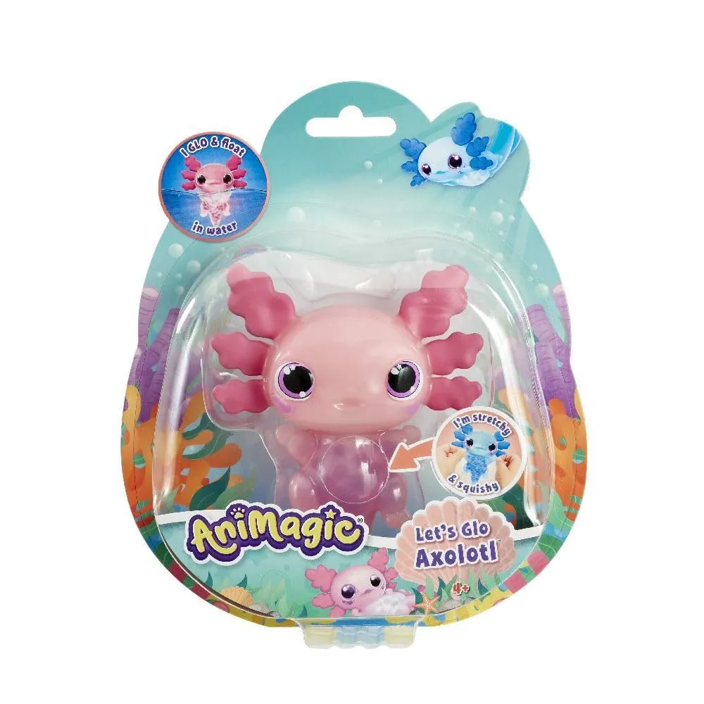 Animagic Let's Glo Axolotl Giocattolo Acqua Luminoso