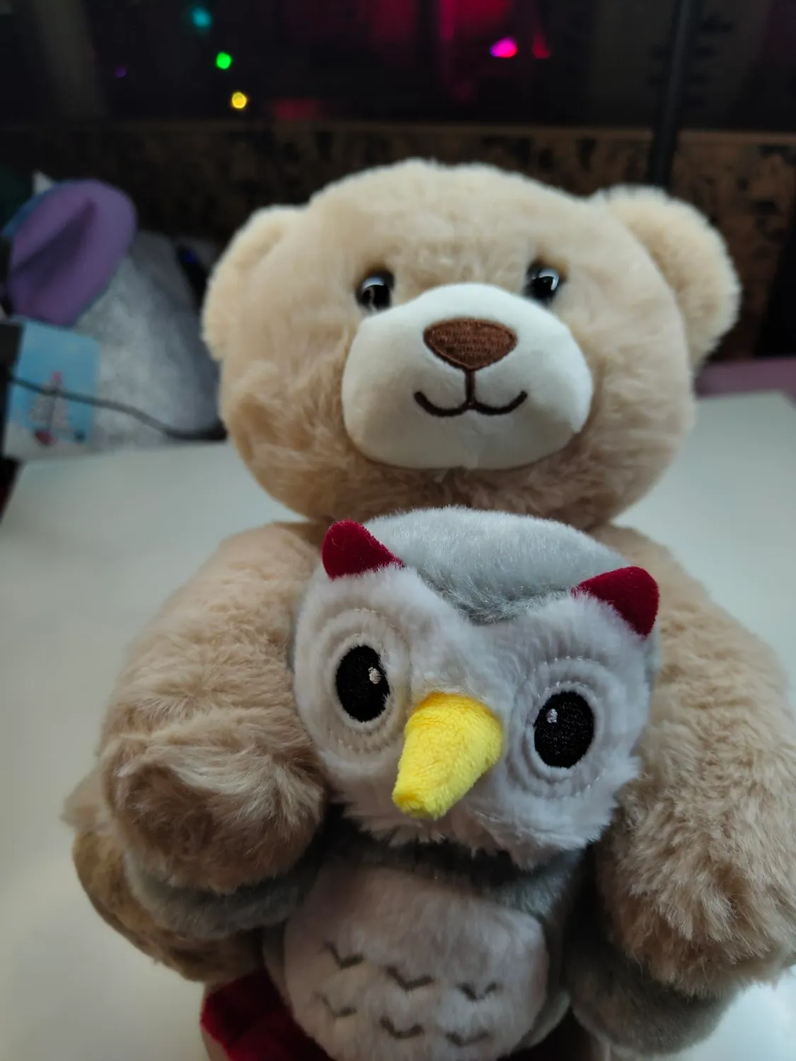 eJog Pup orso peluche musicale con gufo registra e ripeti