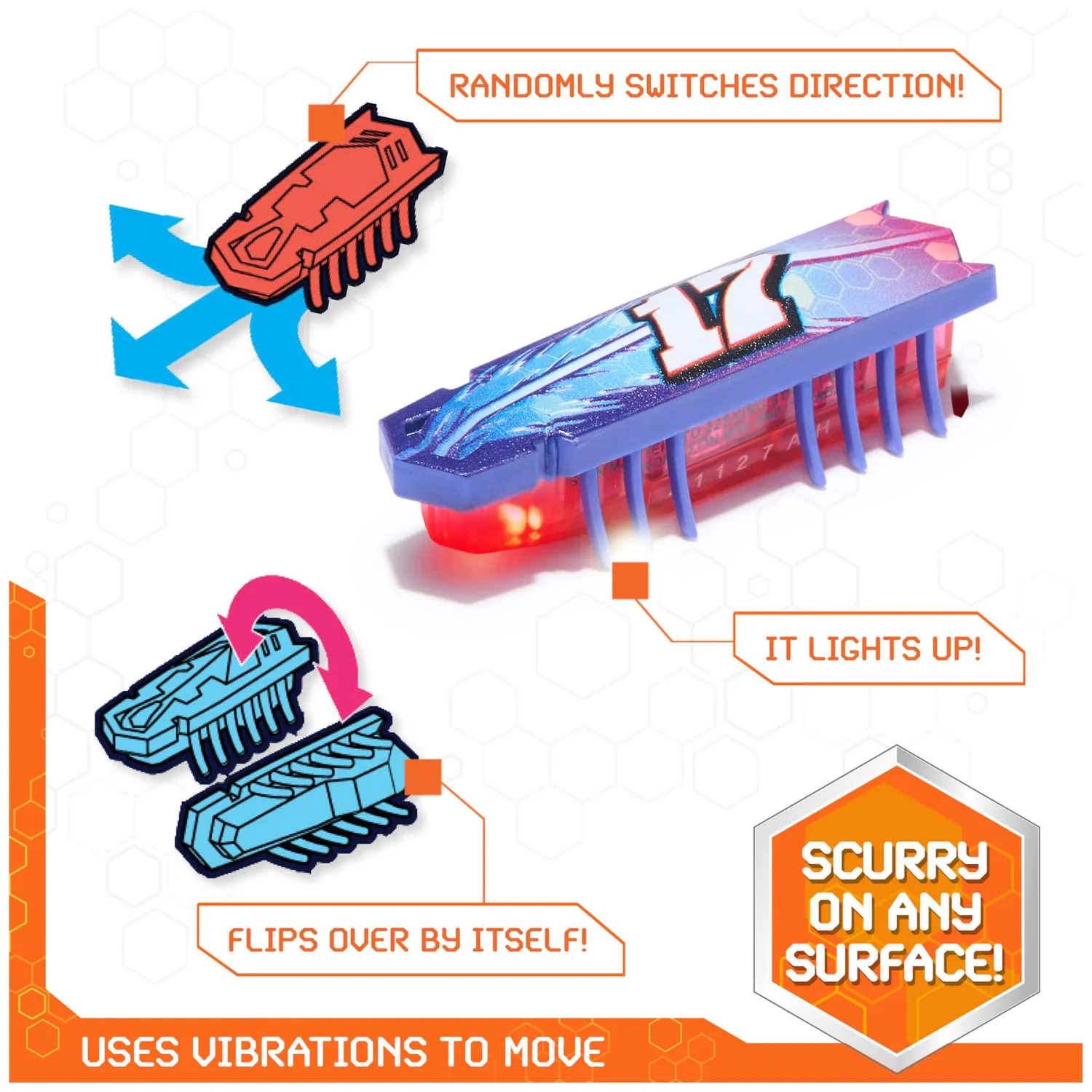 Hex Bots Nano Launcher nanobot Flash luminoso