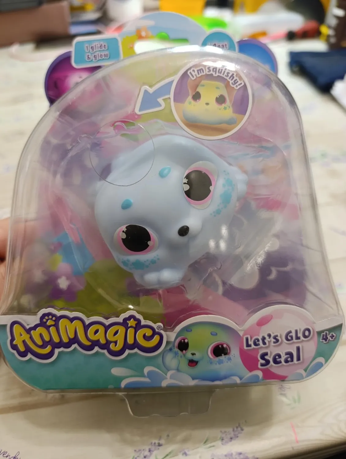 Animagic Let's Glo Seal Rosa foca interattiva luminosa