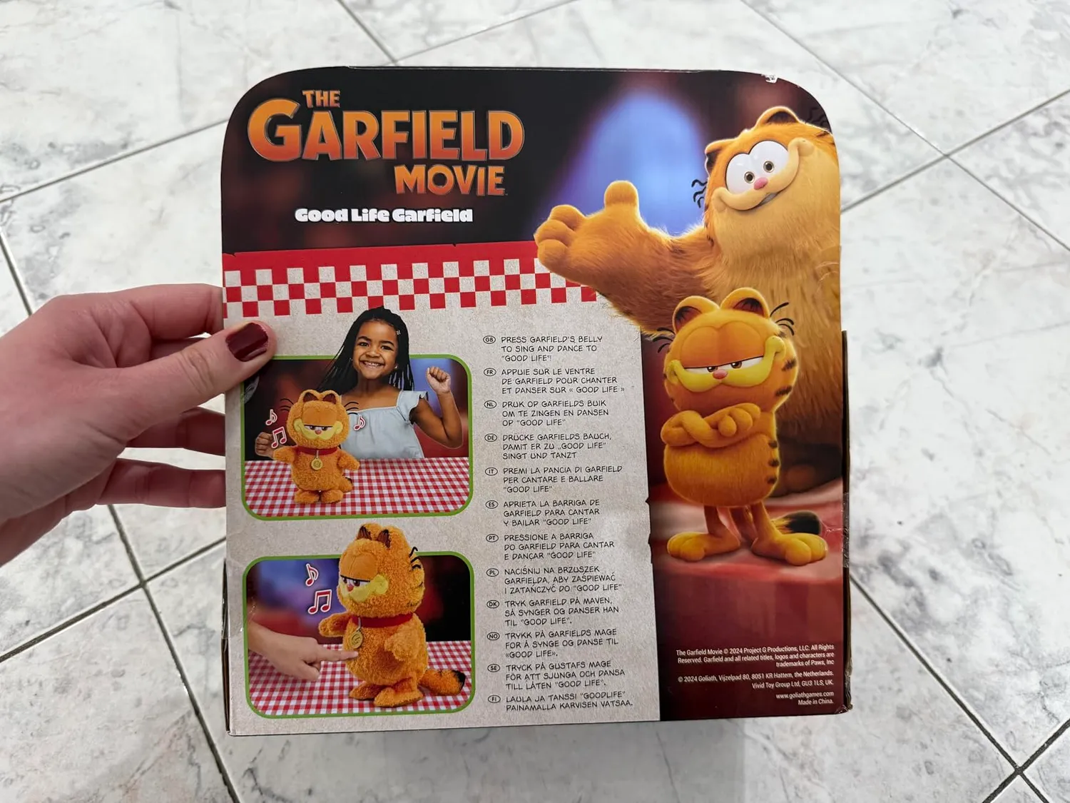 Animagic Baby Garfield peluche interattivo arancione