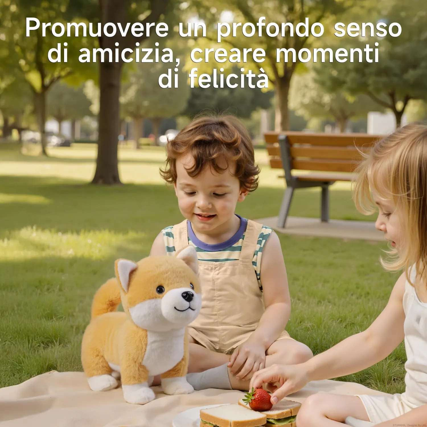 eJog Pup Cane peluche interattivo che abbaia e balla