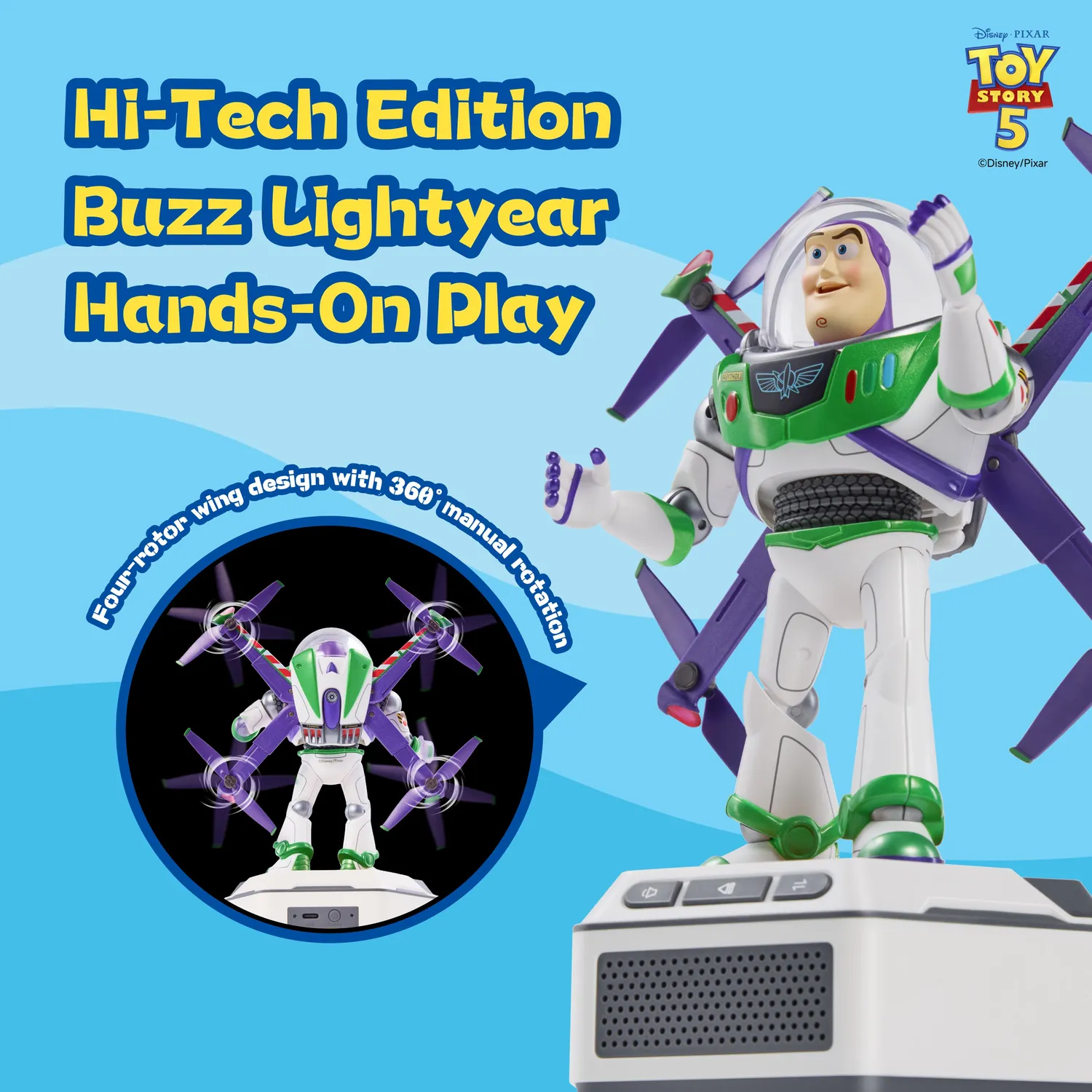 Robosen Mini Toy Story 5 robot Buzz Woody set interattivo