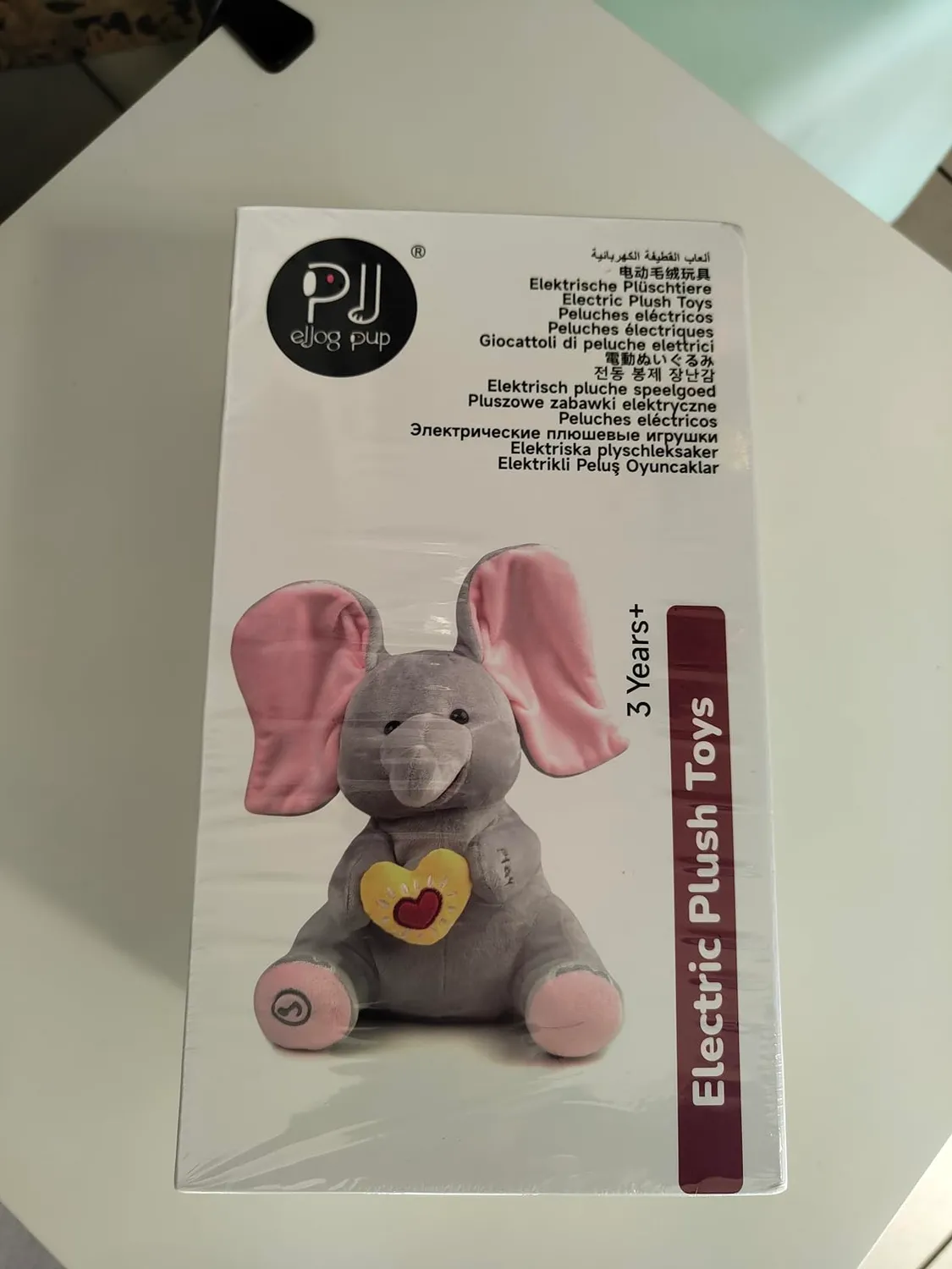 eJog Pup Flappy elefante peluche interattivo che canta