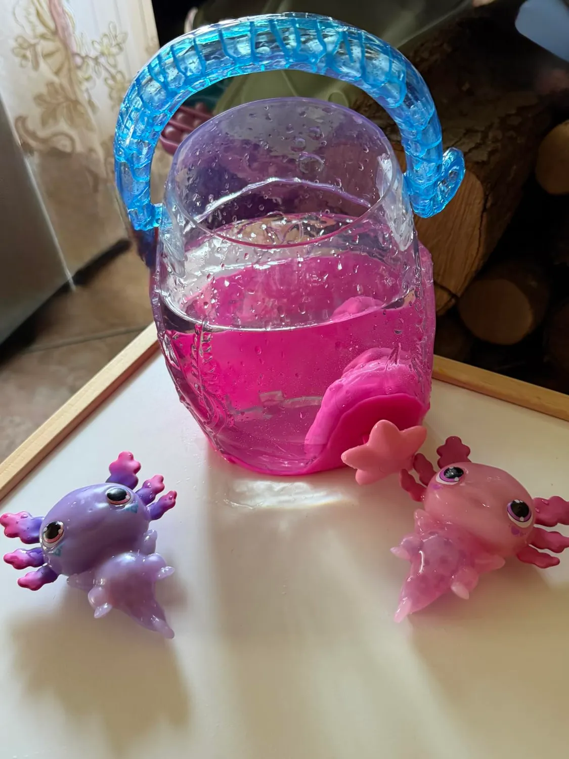 Animagic Let's Glo Bubble Reef acquario interattivo axolotl