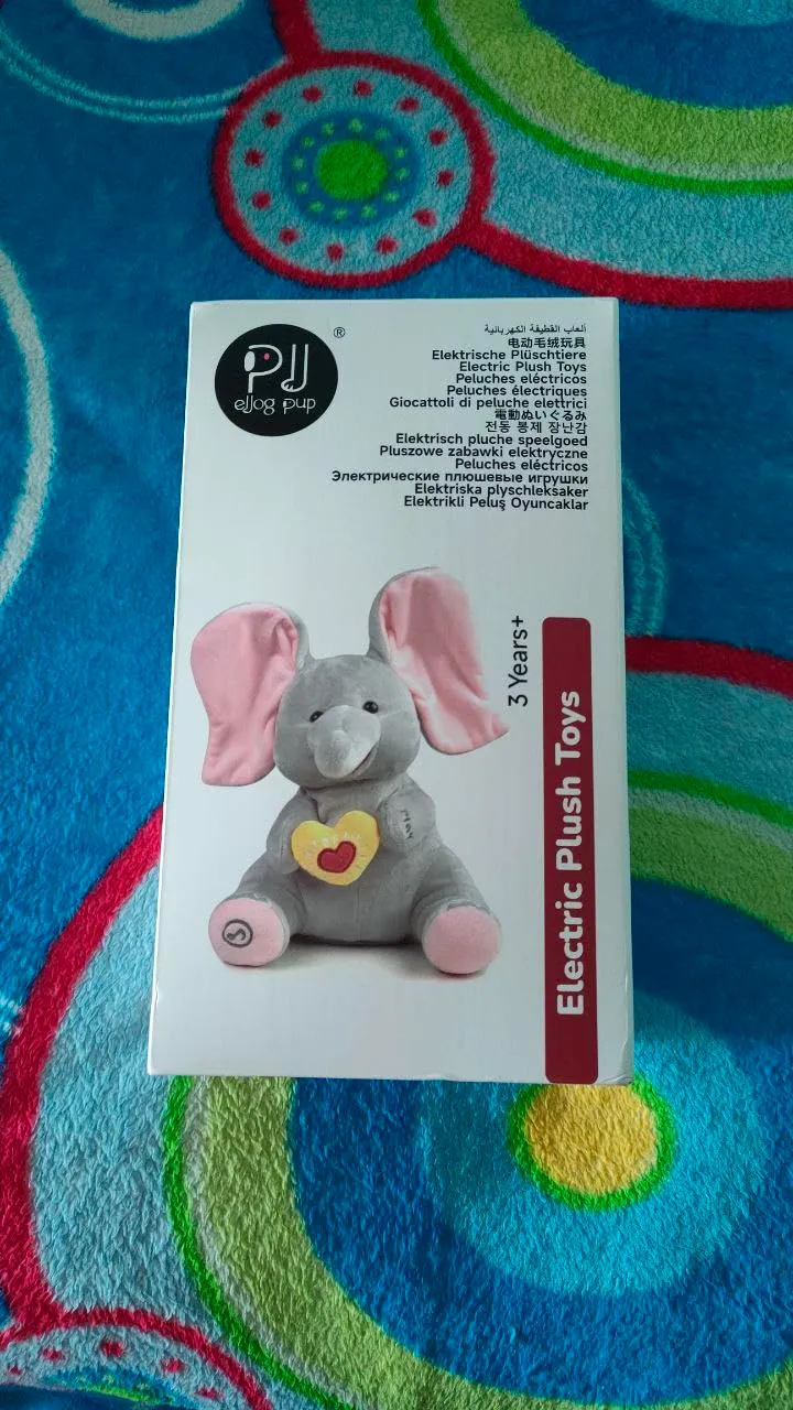 eJog Pup Flappy elefante peluche interattivo che canta