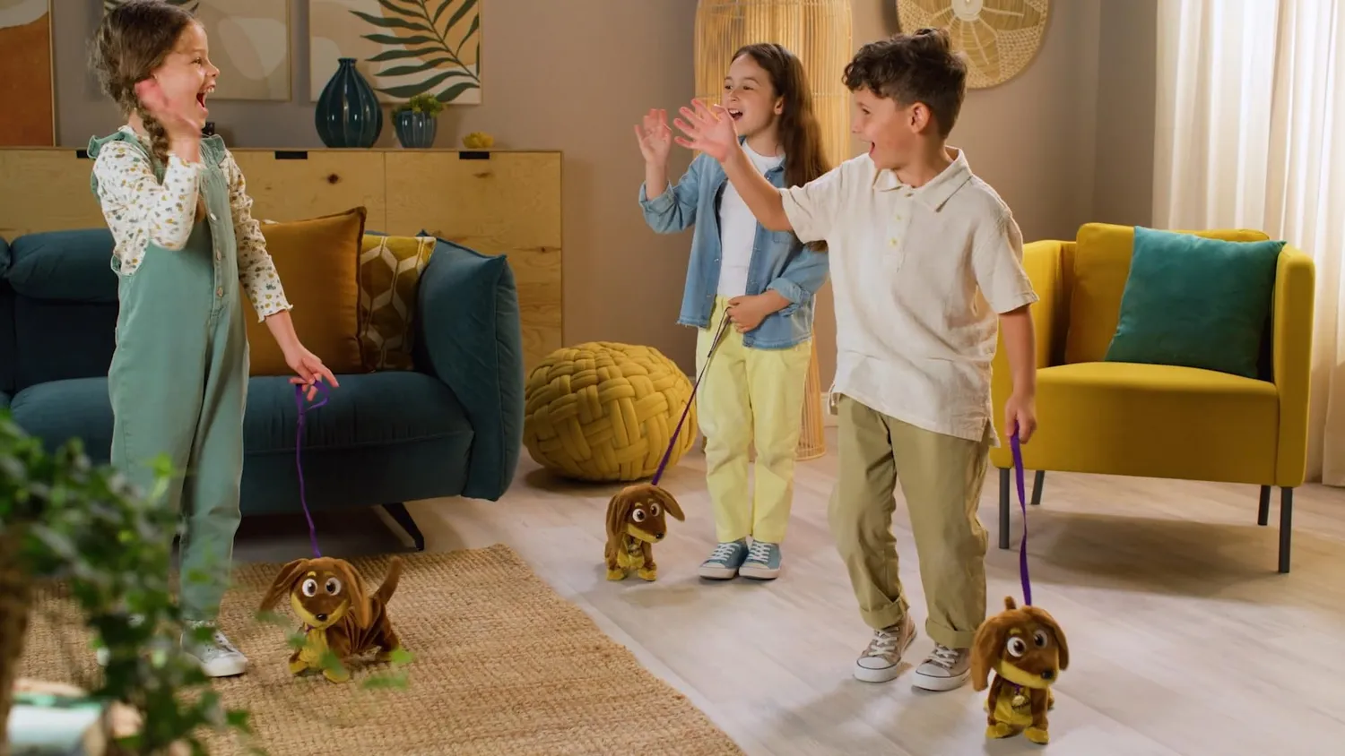 Animagic Diggles Lizzie Corgi peluche marrone interattivo