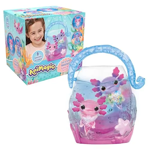 Animagic Let's Glo Bubble Reef acquario interattivo axolotl