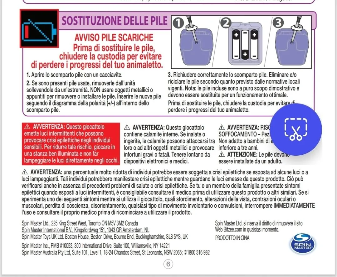 Bitzee Disney Cucciolo Digitale Interattivo 30 Personaggi