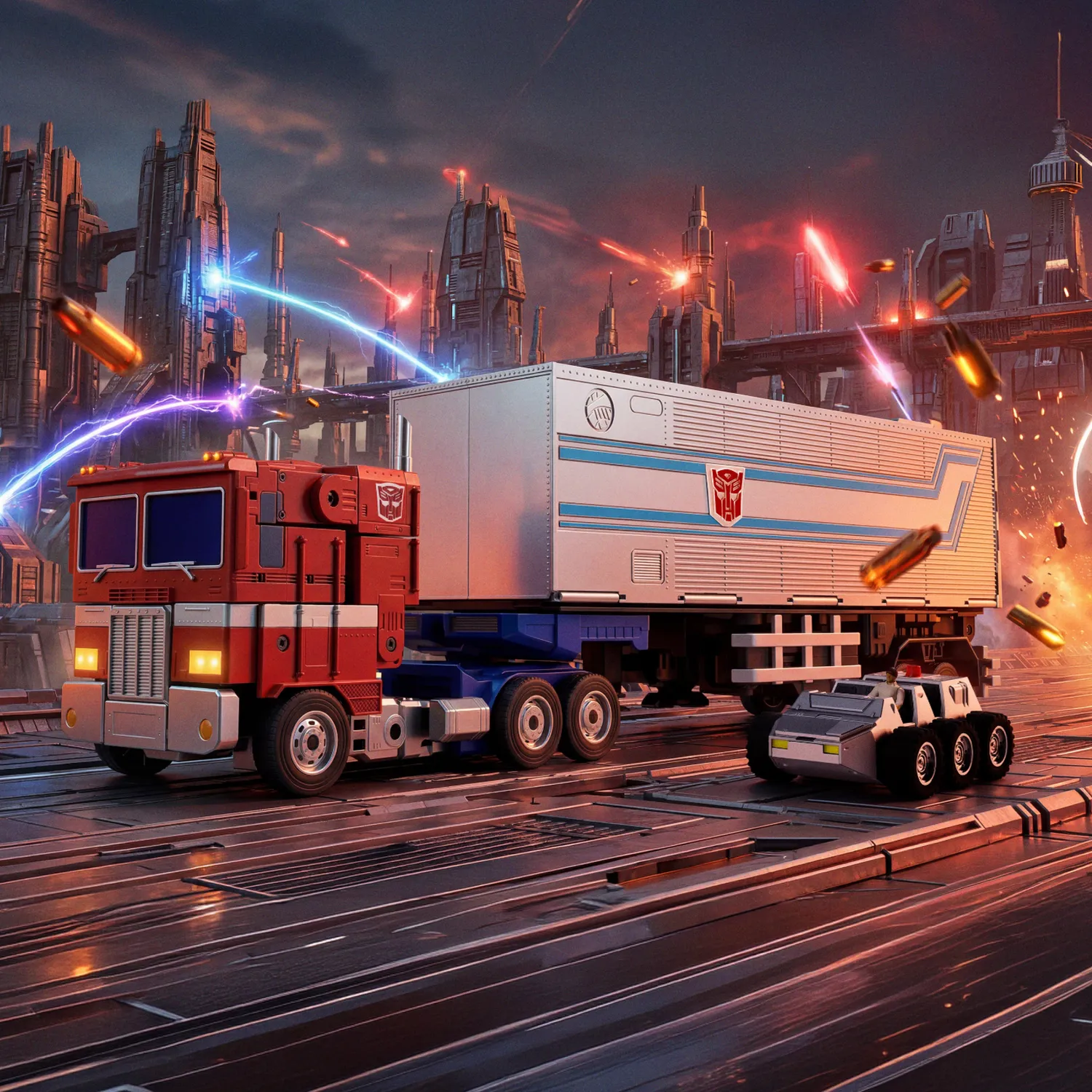 Robosen Elite Optimus Prime Trailer Kit rimorchio auto-convertibile