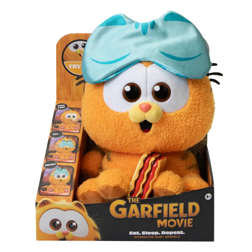 Animagic Baby Garfield peluche interattivo arancione