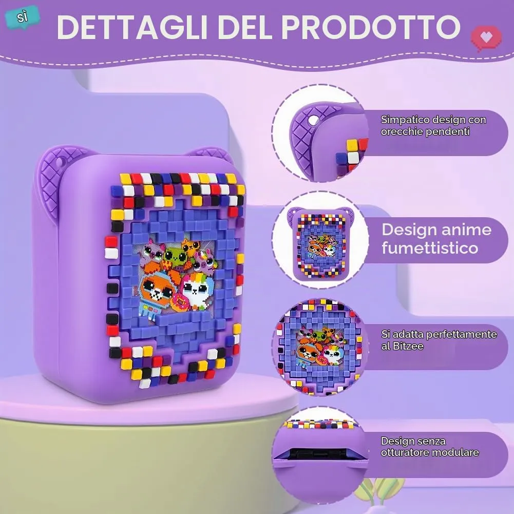 Bitzee Cover Custodia Protettiva in Silicone con Cordino