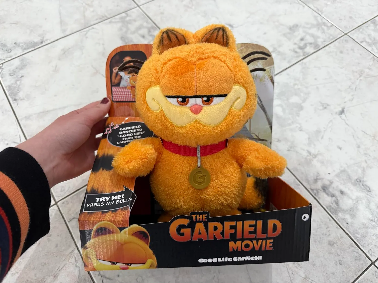 Animagic Baby Garfield peluche interattivo arancione