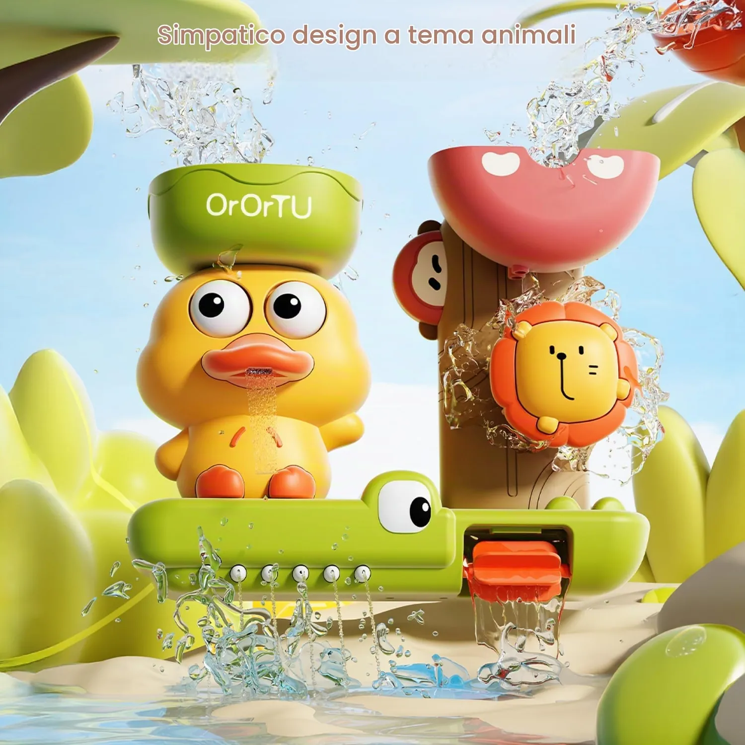 Or Or Tu mulino acqua giochi bagno con ventose