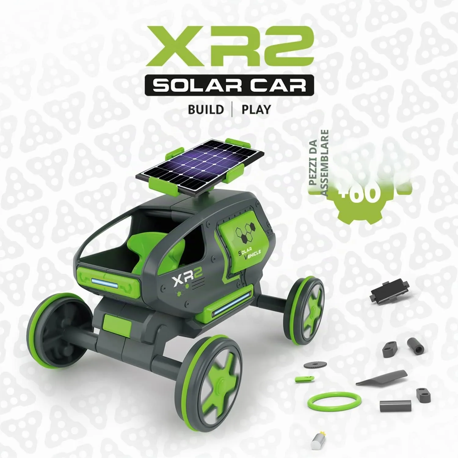 Xtrem Bots Solar Car kit robot solare 60 pezzi 6 anni
