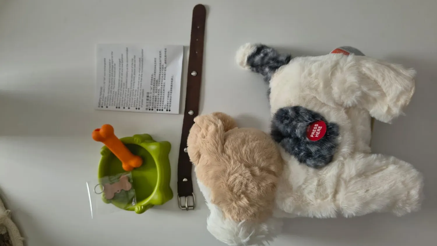 OR OR TU cane peluche interattivo vocale che cammina e canta