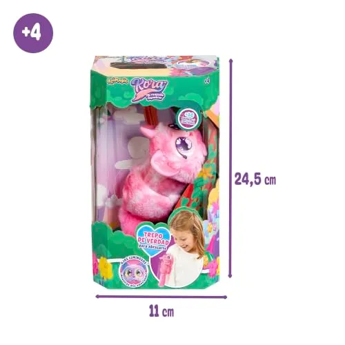 Animagic Kora peluche interattivo rosa +4 anni